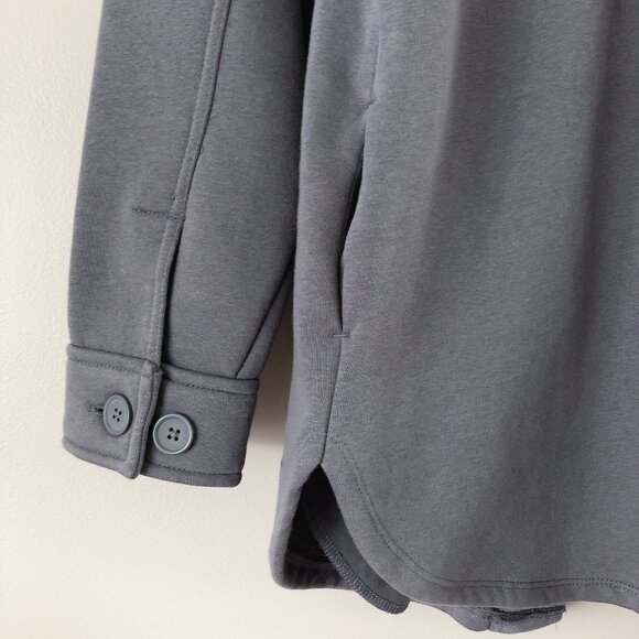 Lazypants LIKE NEW steel blue shacket small oversized sweater shacket - Picture 12 of 15